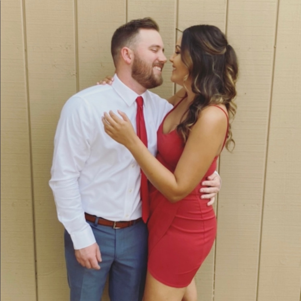Lulus red mini dress